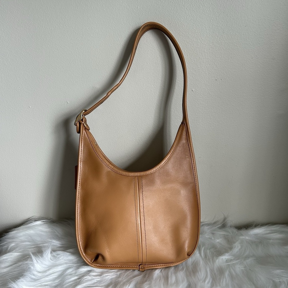 Coach Ergo Tan Natural Leather Shoulder Bag C2265 Good Condition